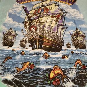 Liquid Blue Greatful Dead Shirt L Ship of Fools